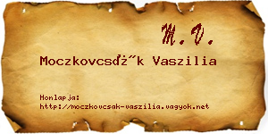 Moczkovcsák Vaszilia névjegykártya